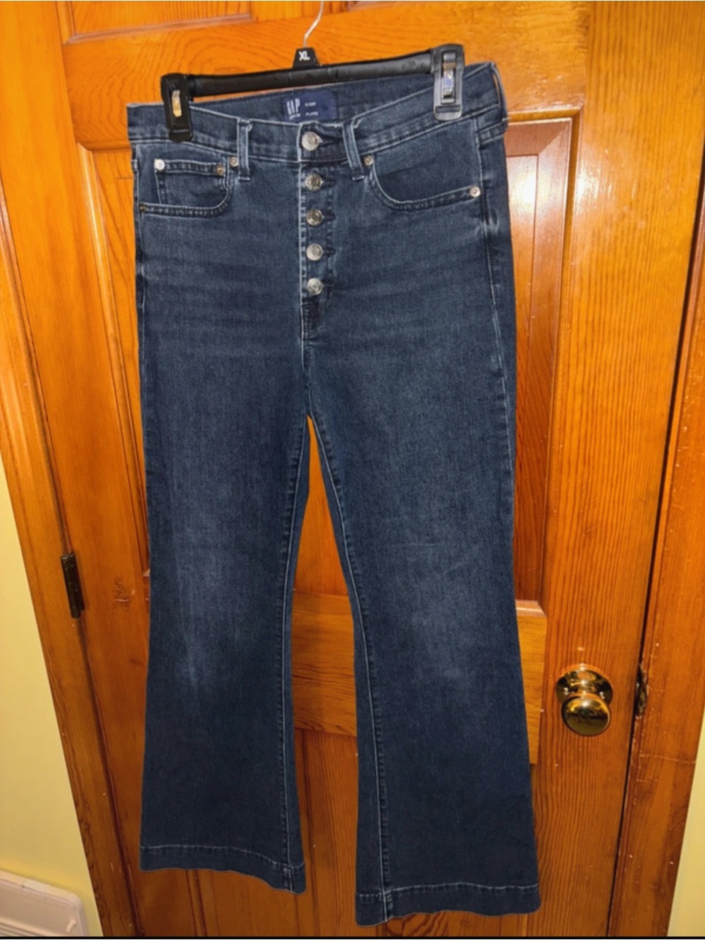 GAP High-Rise Dark Wash Button-Fly Women's Jeans